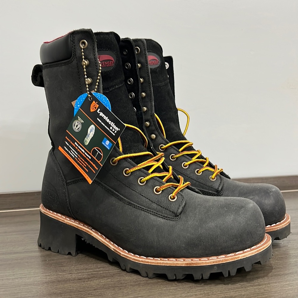 Avenger Work Boots A7357 Composite Toe Black 11 EE (wide)